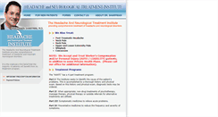 Desktop Screenshot of headache-institute.com